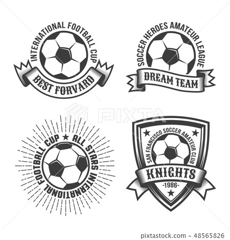 Football old school logos Football old school logos 48565826