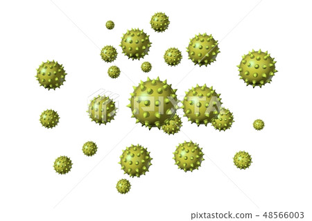 花粉圖像白背(花粉熱等) 花粉圖像白背(花粉熱等) 48566003