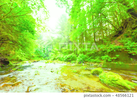 乾淨的奧多摩動畫風格的潮流 48566121