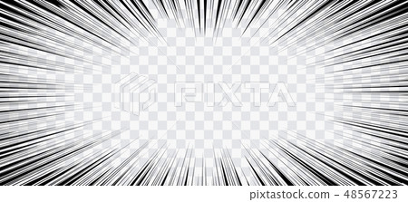 Comic book action lines. Speed lines Manga frame 48567223