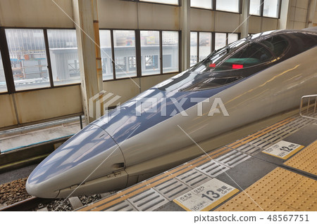 Japanese Bullet Train Stopped At hiroshima Japanese Bullet Train Stopped At hiroshima 48567751