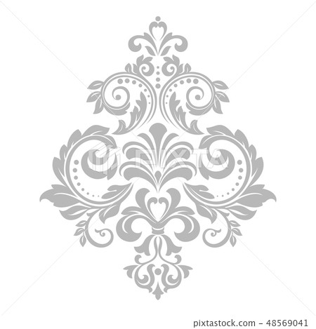 Damask graphic ornament. Floral design element. Damask graphic ornament. Floral design element. 48569041