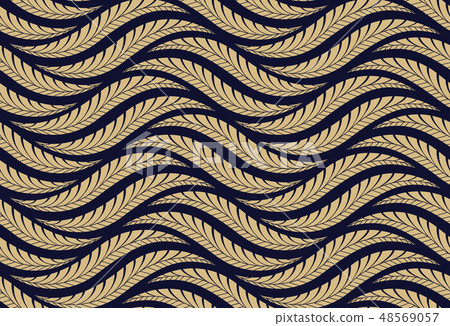 The geometric pattern with wavy lines. Seamless The geometric pattern with wavy lines. Seamless 48569057