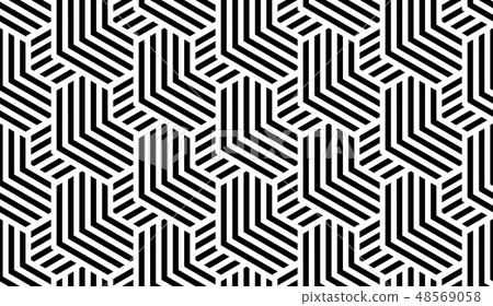 Abstract geometric pattern with stripes, lines. Abstract geometric pattern with stripes, lines. 48569058