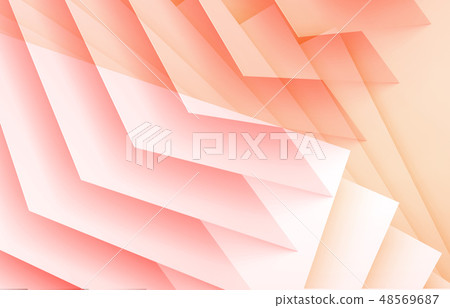3d structure of orange red sheets 48569687