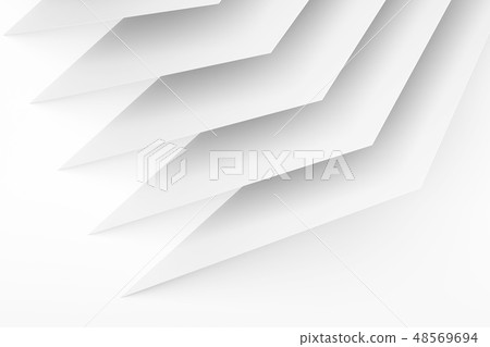 Thin paper sheets. 3d render - Stock Illustration [48569694] - PIXTA
