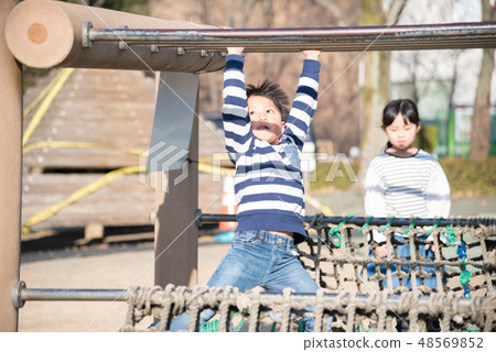 Children enjoying athletics 48569852