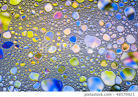 Multicolor water oil bubble abstract background. Multicolor water oil bubble abstract background. 48570921