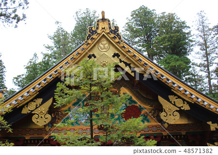a temple in world heritage site, Nikko, Japan 48571382