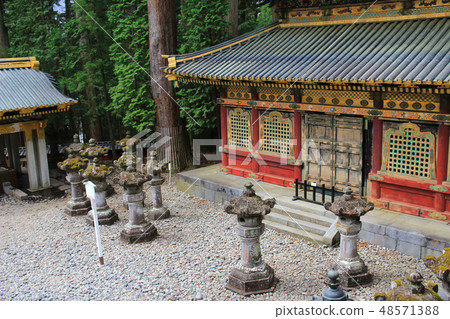 Big stone lanterns in Nikko (near Tokyo) Big stone lanterns in Nikko (near Tokyo) 48571388