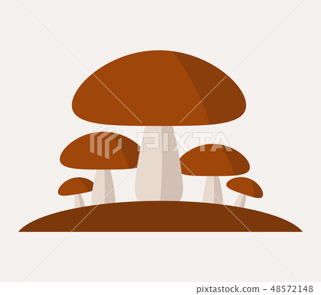 mushroom icon-插圖素材 [48572148] - PIXTA圖庫