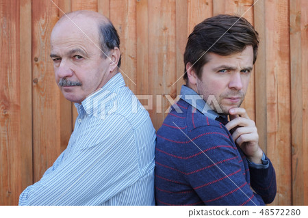 Father and son quarreled. Father and son quarreled. 48572280