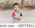 Portrait of little asian boy 48573612