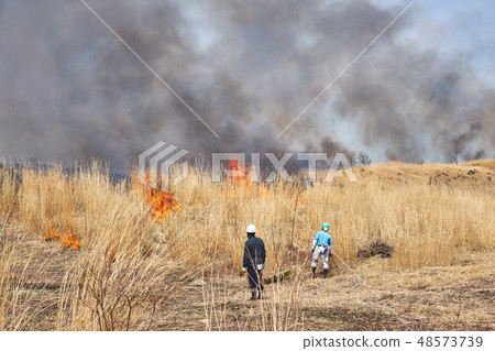 Burning of Ashigaru Highlands in Shizuoka Prefecture Burning of Ashigaru Highlands in Shizuoka Prefecture 48573739