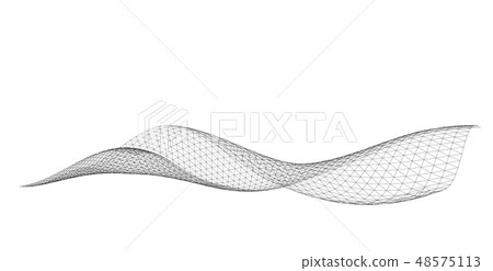 Abstract terrain wireframe landscape background. Abstract terrain wireframe landscape background. 48575113