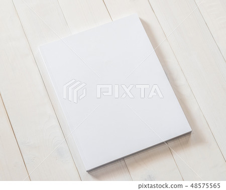 Blank book cover mockup template page front side 48575565