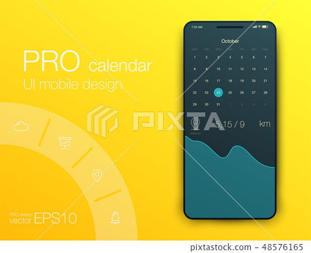 Mobile phone application for analytics. stock vector Mobile phone application for analytics. stock vector 48576165