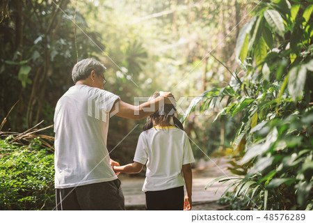 Happy family grandfather Happy family grandfather 48576289