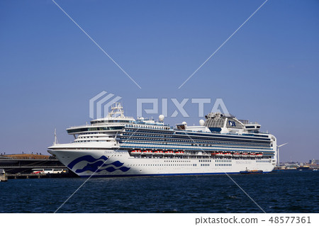 Yokohama Port Osanbashi where luxury cruise ships berth 48577361