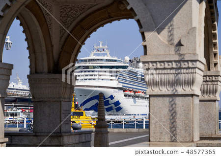 Yokohama Port Osanbashi where luxury cruise ships berth Yokohama Port Osanbashi where luxury cruise ships berth 48577365