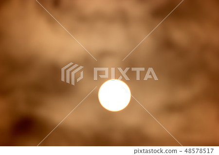 Sunrise with fog in early morning. 48578517