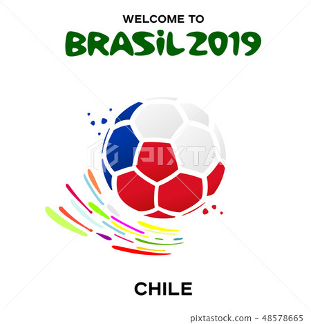 Vector illustration of a soccer ball in the colors Vector illustration of a soccer ball in the colors 48578665