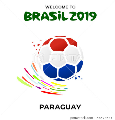 Vector illustration of a soccer ball in the colors Vector illustration of a soccer ball in the colors 48578673