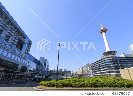 京都·車站景觀·京都站和京都塔 京都·車站景觀·京都站和京都塔 48579027