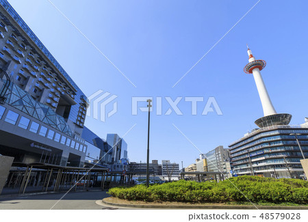 京都·車站景觀·京都站和京都塔 京都·車站景觀·京都站和京都塔 48579028