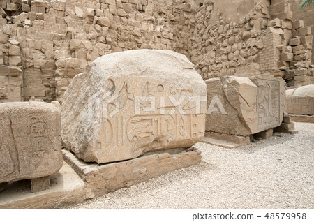 part of stella. Great Hall of Temple of Karnak. part of stella. Great Hall of Temple of Karnak. 48579958