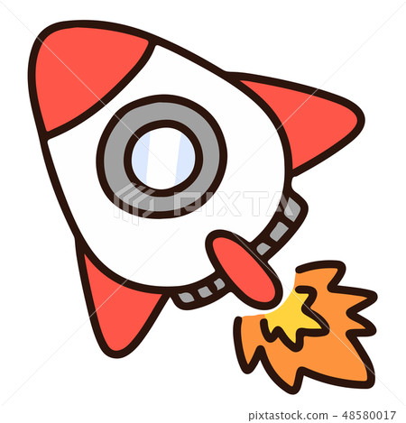 與主線簡單可愛的火箭圖 48580017