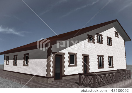 House Model Sketch 48580092