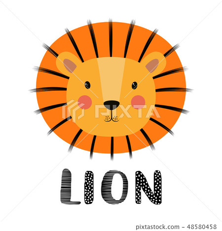 funny kids print lion funny kids print lion 48580458