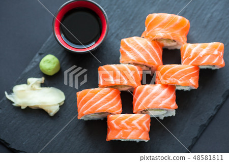 Philadelphia roll classic. 48581811