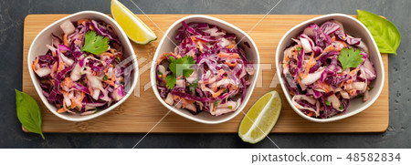 Classic coleslaw salad. 48582834