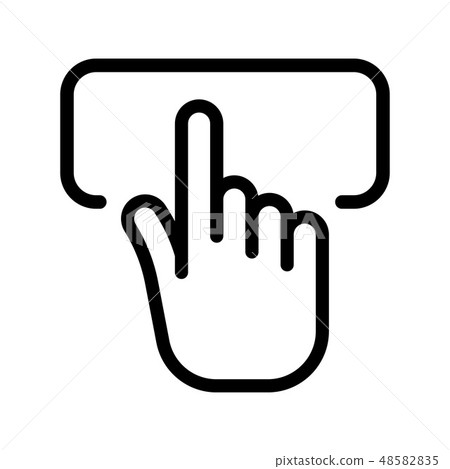 Hand click button. 48582835