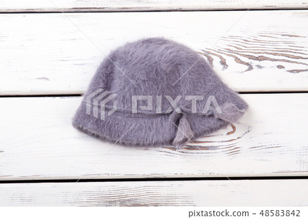 Women purplre color angora hat. Women purplre color angora hat. 48583842