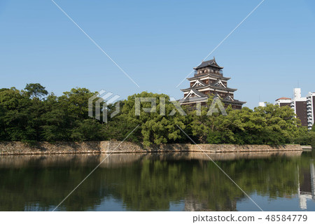 廣島城堡城堡塔護城河 廣島城堡城堡塔護城河 48584779