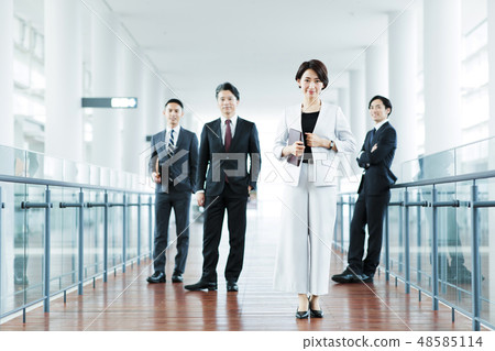 Business office business man team carrier Business office business man team carrier 48585114