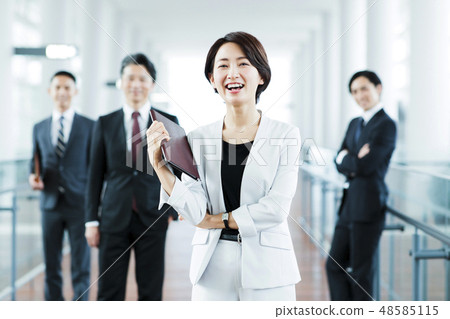 Business office business man team carrier Business office business man team carrier 48585115