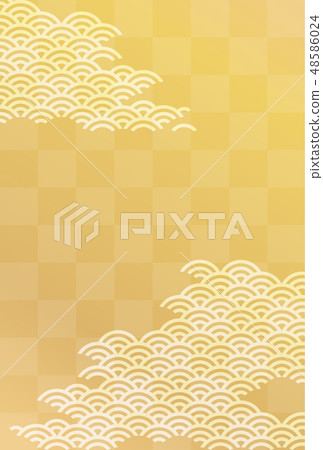 新年賀卡背景(青海浪潮) 新年賀卡背景(青海浪潮) 48586024