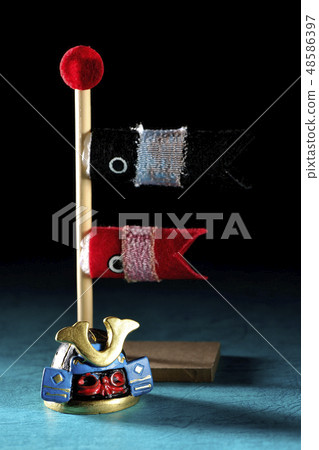 頭盔和鯉魚旗 48586397