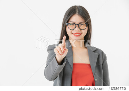 Asian woman in casual dress 48586750
