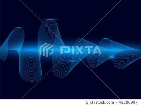 line soundwave abstract background 48586997