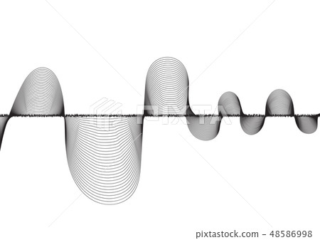 line soundwave abstract background 48586998