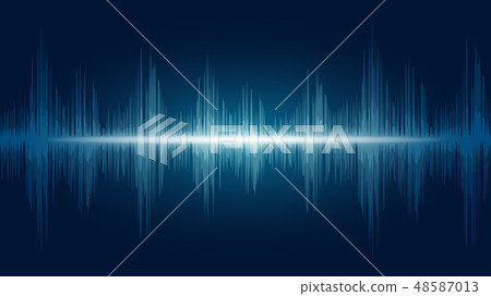 line soundwave abstract background 48587013