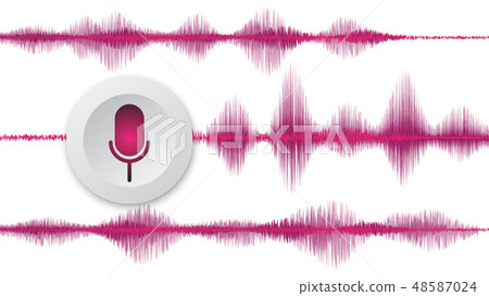 line soundwave abstract background line soundwave abstract background 48587024