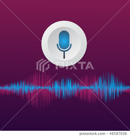 line soundwave abstract background 48587036