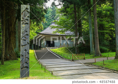 World heritage Hiraizumi summer Sekiyama Nakasonji Golden Hall 48587488