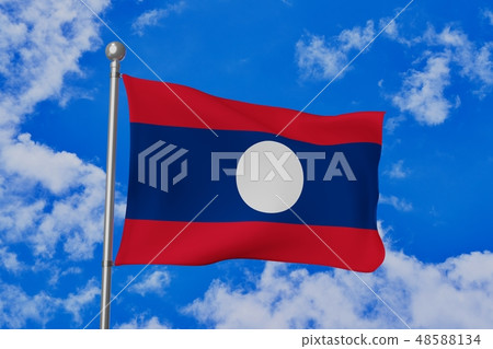 Flapping Flag of Laos 48588134